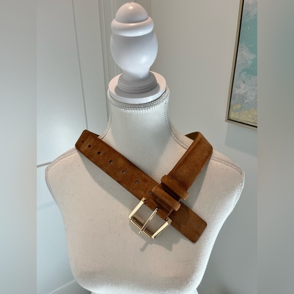 J. Crew Suede Roller Belt in Blonde Espresso size XS CB450 $90 never worn - Picture 11 of 14